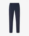 Corneliani Dark Blue Technical Wool Fabric Chinos In Blue