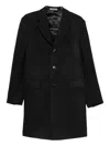 Corneliani Dark Gray Checked Coat In Animal Print