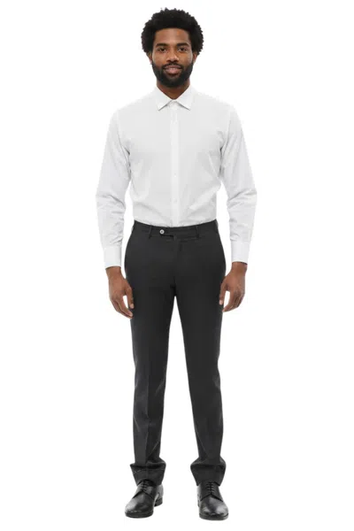 Corneliani Dark Grey Straight Pants In Gray