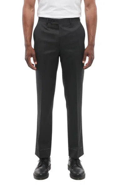 Corneliani Dark Grey Tailored Pants In Gray