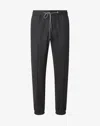 Corneliani Dark Melange Grey Stretch Cashmere Joggers In Gray