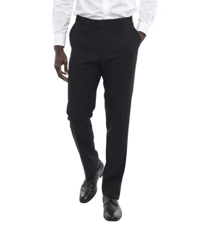 Corneliani Dark Navy Straight Pants In Blue