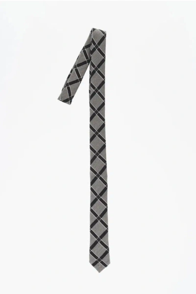 Corneliani Diamond Patterned Wool Blend Tie