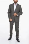 Corneliani District Check Academy Virgin Wool Suit In Gray