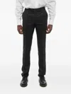 Corneliani District-check Wool Trousers In Black