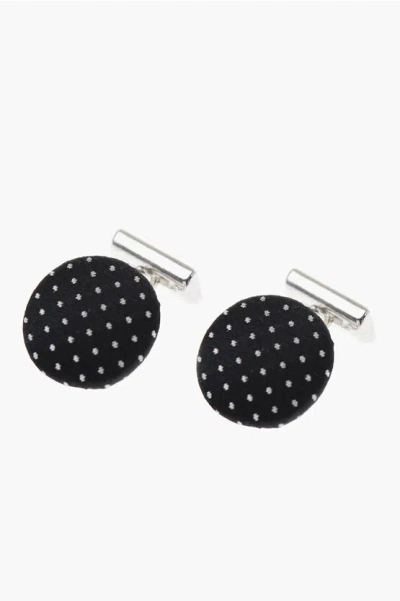 Corneliani Dotted Silk Lapel Brooch