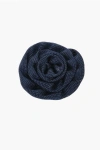 Corneliani Dotted Silk Lapel Brooch