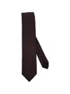 Corneliani Dotted Silk Tie In Brown
