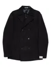 Corneliani Double-breasted Blazer In Black