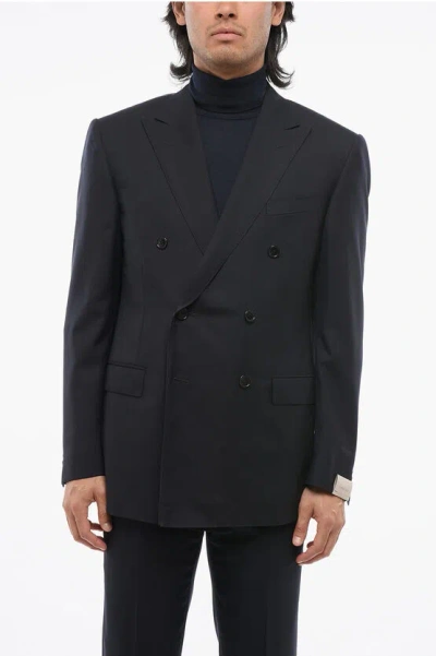 Corneliani Double-breasted Blazer With Peak Lapel