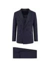 Corneliani Double-breasted Peak Lapel Blazer In Blue