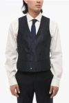 Corneliani Double Brested Vest With Damasked Motif