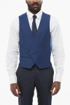 Corneliani Double-brested Vest With Hidden Placket Grösse 48