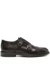 Corneliani Double-buckle Loafers In Black
