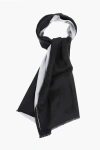 Corneliani Double-face Silk Foulard Grösse Unica In Black