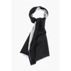 Corneliani Double-face Silk Foulard Grösse Unica In Black