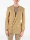 Corneliani Double-breasted Blazer In Neutrals