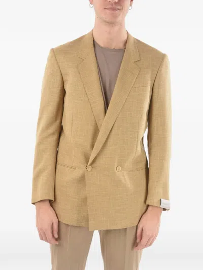 Corneliani Double-breasted Blazer In Neutrals