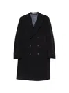 Corneliani Double-breasted Button-fastening Coat In Blue