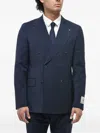 Corneliani Double-breasted Peak-lapel Suit In Blue