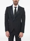 Corneliani Double-breasted Shawl-lapel Suit In Blue