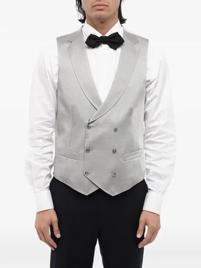 Corneliani Double-breasted Waistcoat In Multi