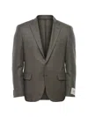 Corneliani Double-vent Blazer In Gray