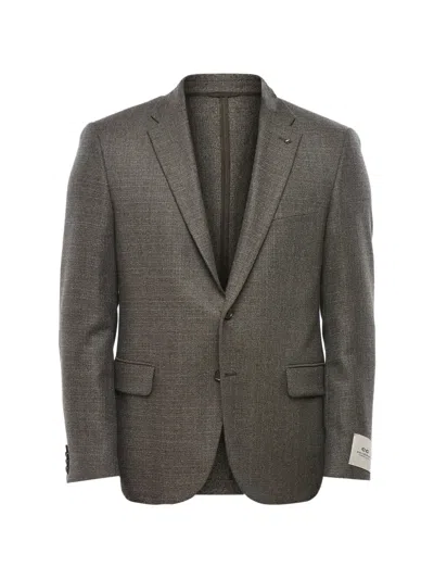 Corneliani Double-vent Blazer In Gray