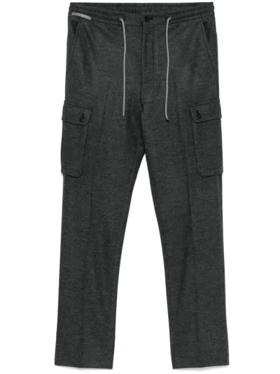 Corneliani Drawstring Cargo Pants In Grey