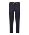 Corneliani Drawstring Casual Pants In Blue
