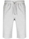 Corneliani Drawstring Cotton Shorts In Grau