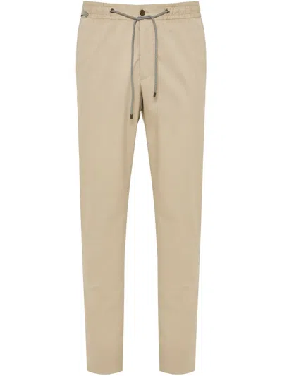 Corneliani Drawstring-fastening Trousers In Neutrals