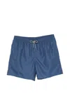 Corneliani Drawstring Swim Shorts In Blue