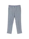Corneliani Drawstring Tailored Trousers In Blue