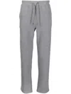 Corneliani Drawstring Tapered Track Pants In Grey