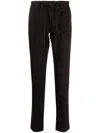Corneliani Drawstring Tapered Trousers In Brown