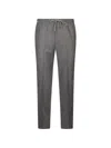 Corneliani Drawstring Casual Pants In Gray