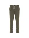 Corneliani Drawstring Trousers In Green