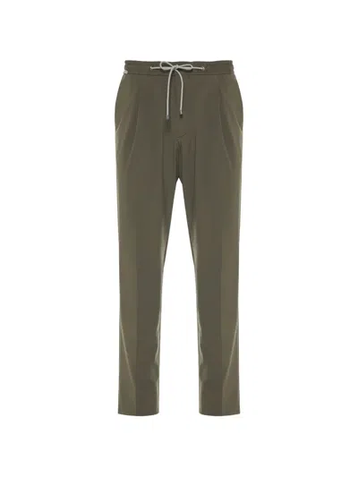 Corneliani Drawstring Trousers In Green
