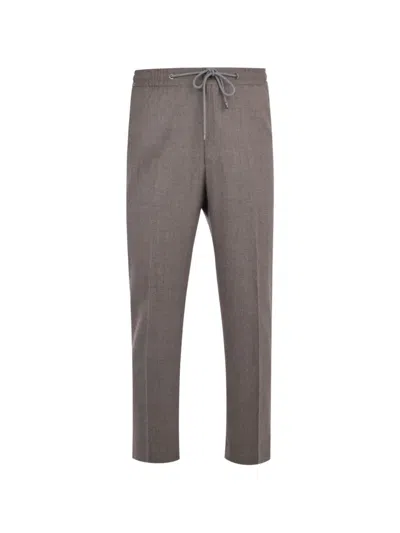Corneliani Drawstring Trousers In Neutral
