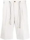 Corneliani Drawstring-waist Chino Shorts In Neutrals