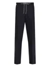 Corneliani Drawstring-waist Trousers In Black