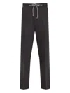 Corneliani Drawstring-waist Trousers In Black