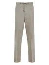 Corneliani Drawstring-waist Trousers In Gray