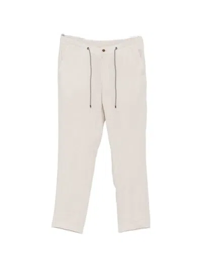 Corneliani Drawstring-waist Elasticated-waistband Trousers In Neutral
