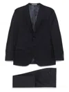 Corneliani Navy Blue Virgin Wool Single Breasted Suit In Blue