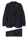 Corneliani Navy Blue Single Breasted Suit In Blue