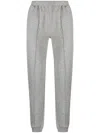 Corneliani Elastic-waist Straight-leg Track Pants In Grau