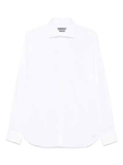 CORNELIANI ELEGANT WHITE COTTON SHIRT
