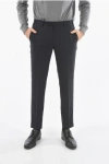 Corneliani Elegant Wool Trousers With Welt And Button Pocket In Black